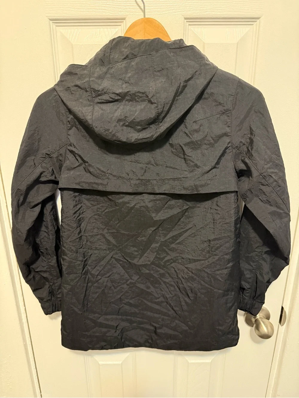 Youth S Nike Academy 19 PSA SDFC Soccer Hooded Rain Jacket Black